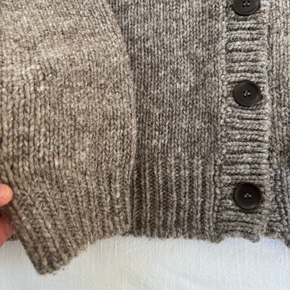 Babaa Wool Cardigan No 61 in Dark Mist - Picture 3 of 9